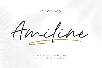 Amiline font