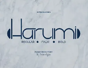 Harumi font