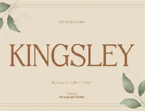 Kingsley font