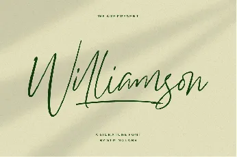 Williamson font