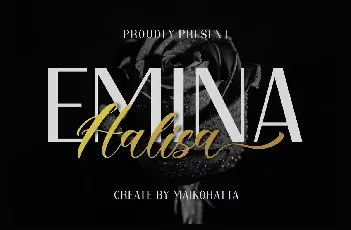 Emina Halisa font