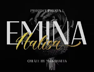 Emina Halisa font