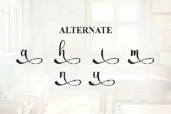 School Calligraphy font