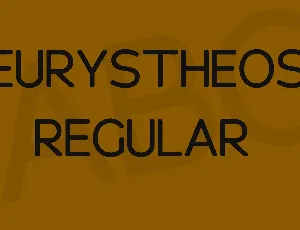 Eurystheos font