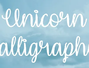 Unicorn Calligraphy font