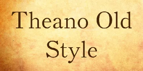 Theano Old Style font