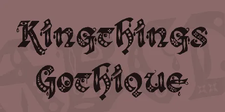 Kingthings Gothique font