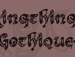 Kingthings Gothique font