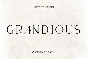 Grandious font