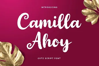 Camilla Ahoy font