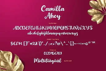 Camilla Ahoy font