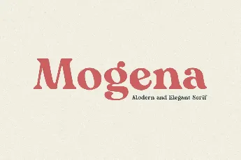 Mogena font