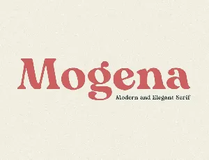 Mogena font