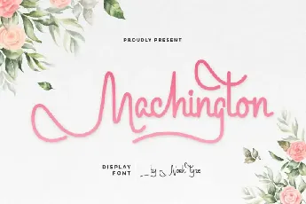 Machington Script font