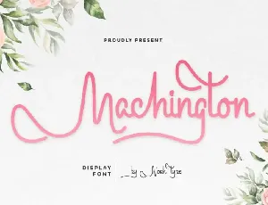 Machington Script font