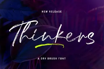 Thinkers Brush font