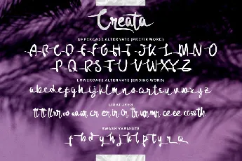 Creata Script font