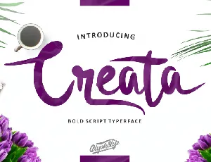 Creata Script font