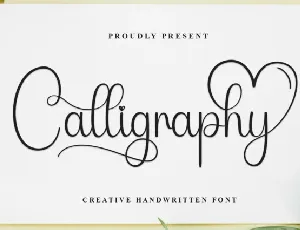 Calligraphy Script Typeface font