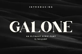 Galone font