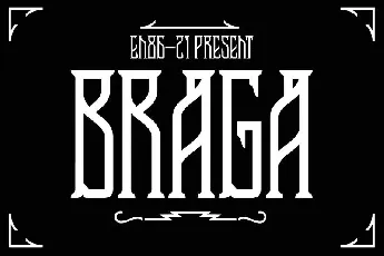 Braga Display font