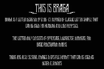 Braga Display font