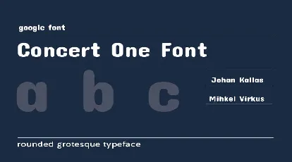 Concert One font