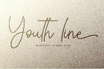 Youth line - Personal Use font