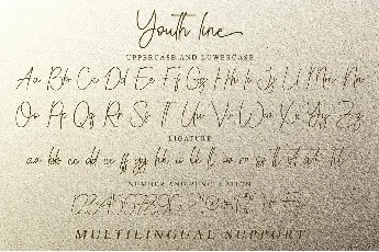 Youth line - Personal Use font