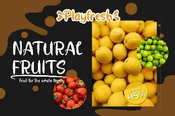 Playfresh font