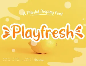 Playfresh font