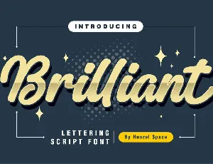 Brilliant Lettering font