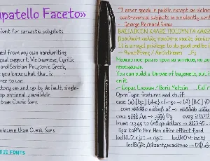 Stampatello Faceto font