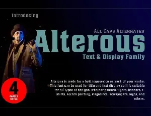 Alterous Display font