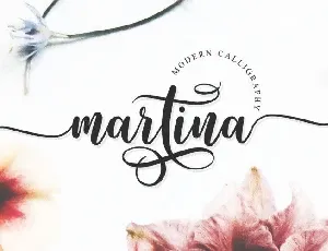 Martina Calligraphy font