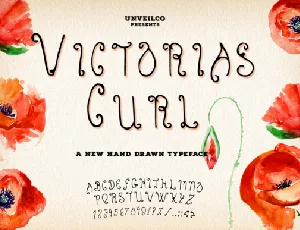 Victoria’s Curl Typeface font