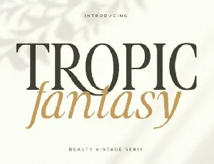Tropic Fantasy font