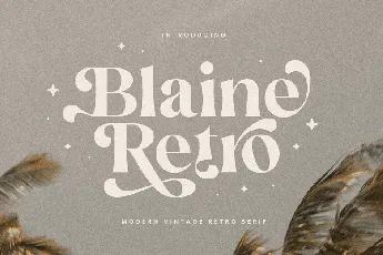 Blaine Retro font