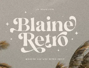 Blaine Retro font