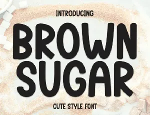 Brown Sugar Display font