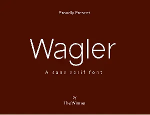 Wagler font