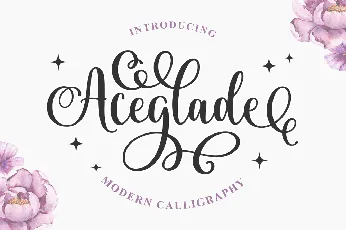 Aceglade_DEMO font