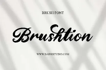 Brushtion font