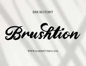 Brushtion font