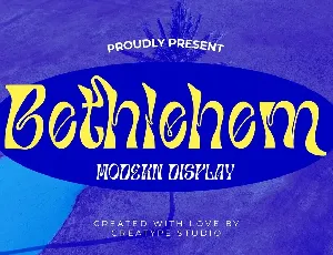 Bethlehem font