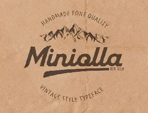 Miniolla font