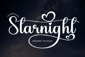 Starnight Script font