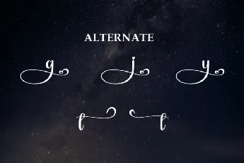 Starnight Script font