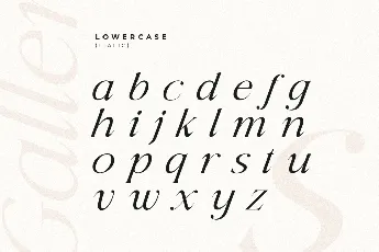 Gallery font