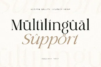 Gallery font